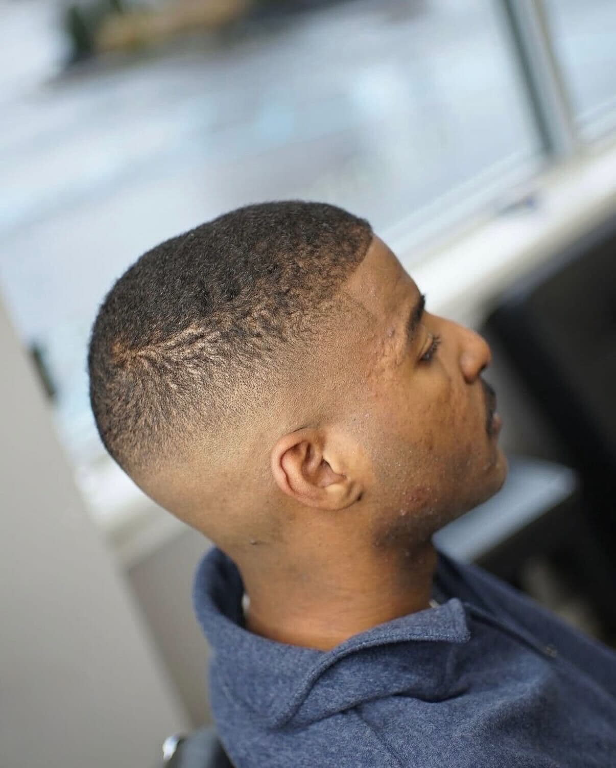 Waves with skin fade at Colella Cutz Barber Studios in Cherry Hill, NJ