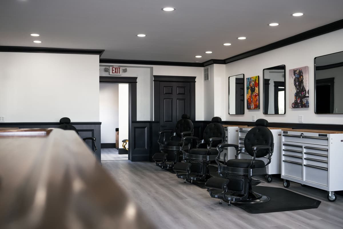 Barber studio wide view