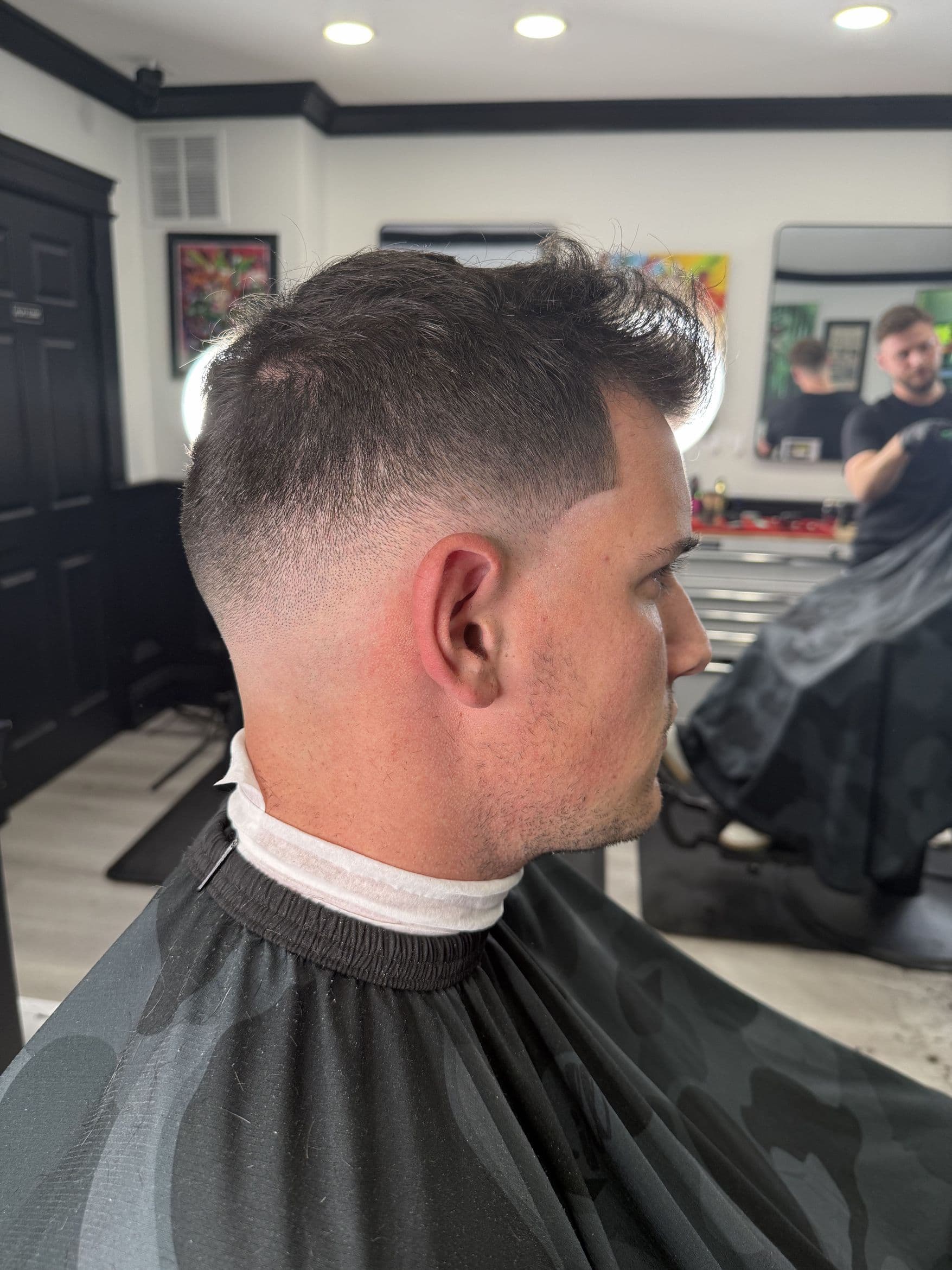 Clean low fade side profile